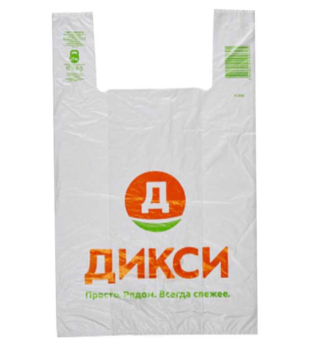 

Пакет-майка Дикси 37 х 60 см до 9 кг