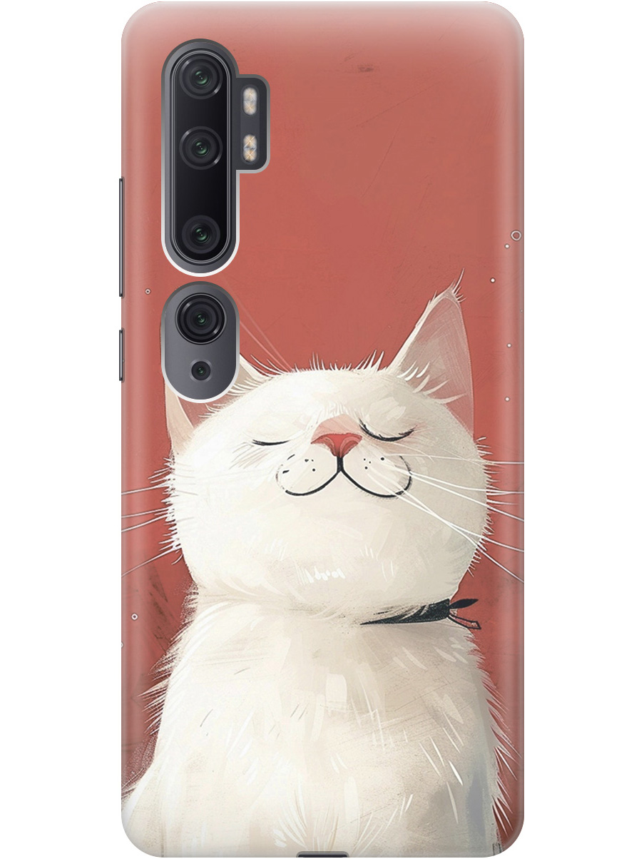 

Силиконовый чехол на Xiaomi Mi Note 10 / Note 10 Pro с принтом "Гордый котик", Прозрачный;белый;красный, 722362012