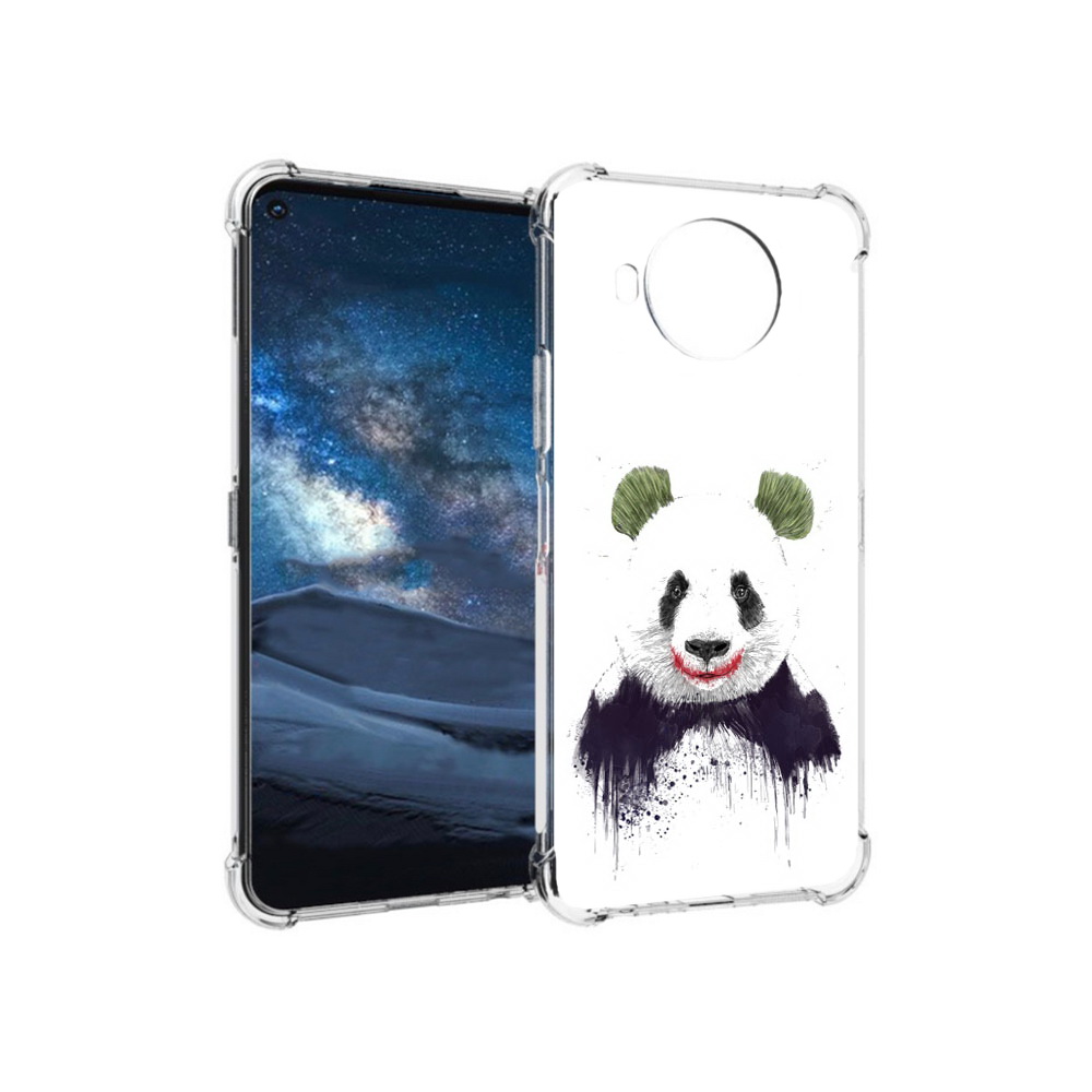 

Чехол MyPads Tocco для Nokia 8.3 панда джокер (PT227053.110.533), Прозрачный, Tocco