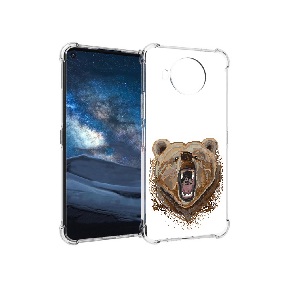 

Чехол MyPads Tocco для Nokia 8.3 пиксельный медведь (PT227053.110.539), Прозрачный, Tocco