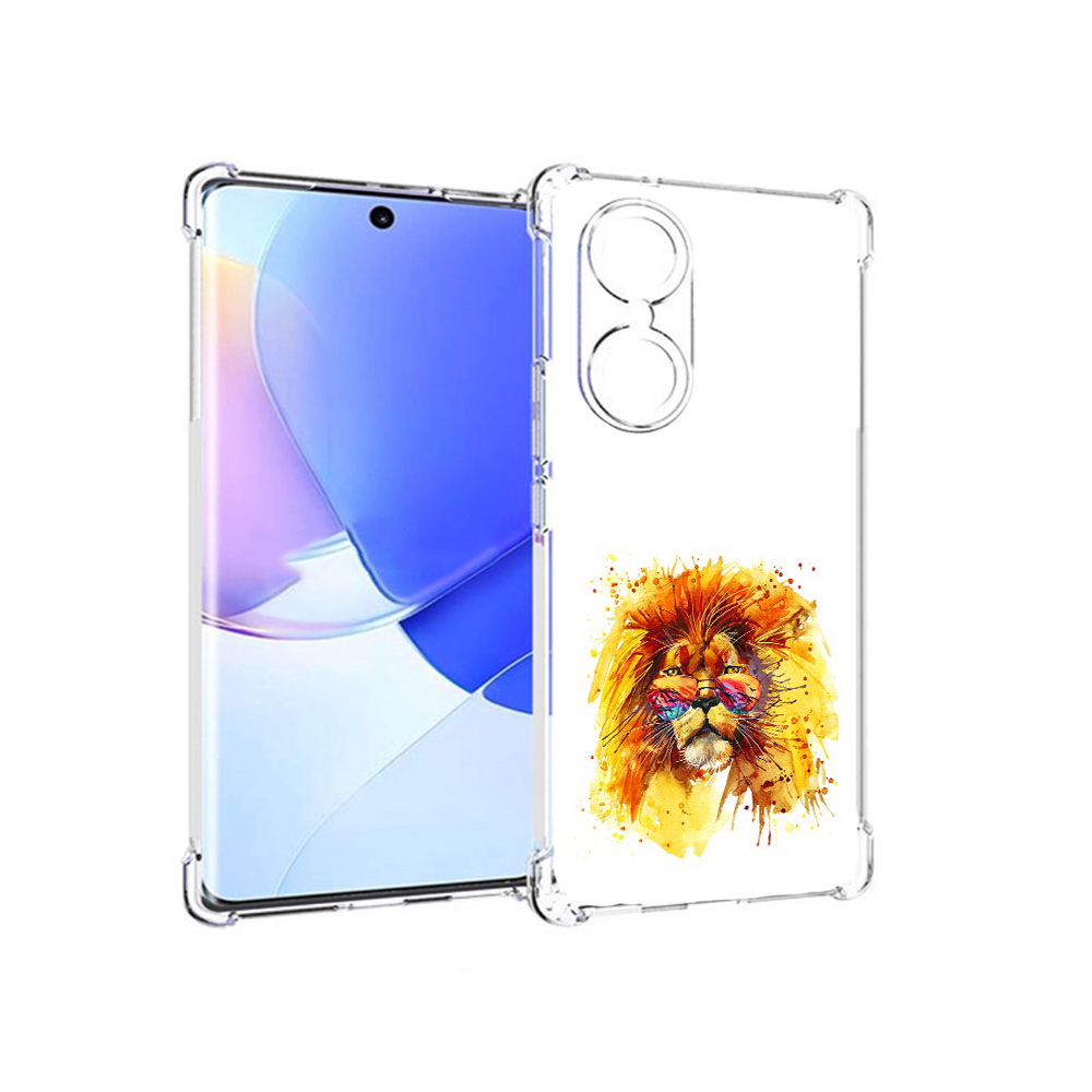 

Чехол MyPads Tocco для Honor 60 лев в очках, Прозрачный, Tocco