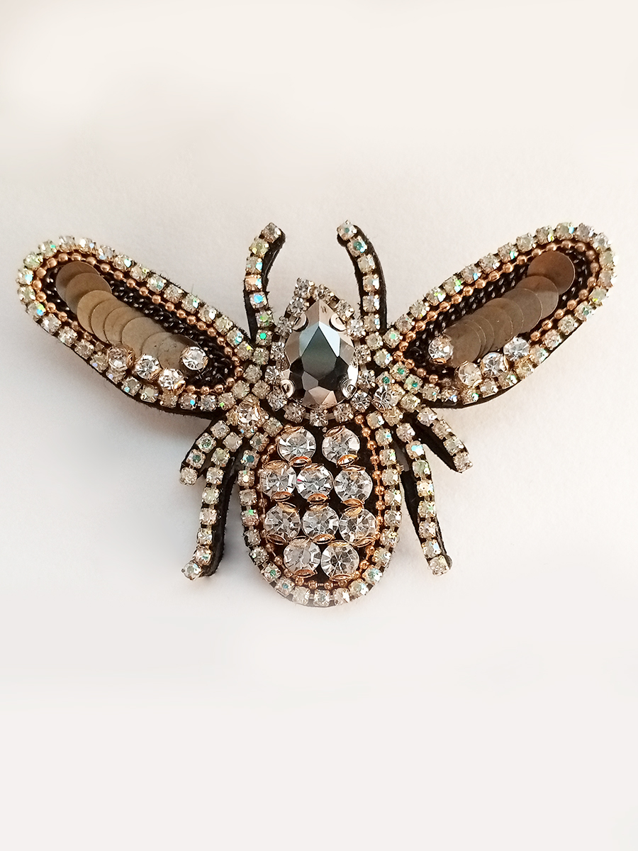 

Брошь из металла Divarussa Майский Жук, бисер, Майский Жук