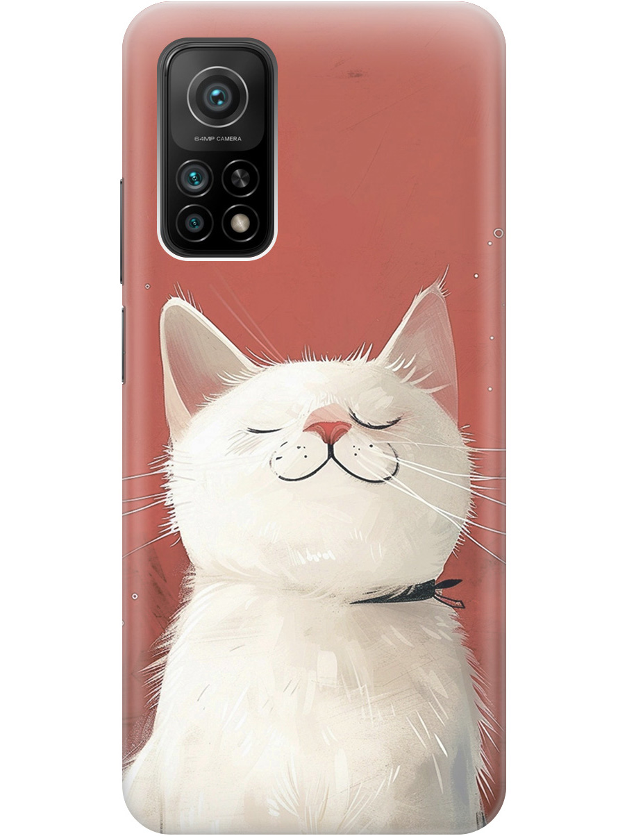 

Силиконовый чехол на Xiaomi Mi 10T / 10T Pro с принтом "Гордый котик", Прозрачный;белый;красный, 724124312