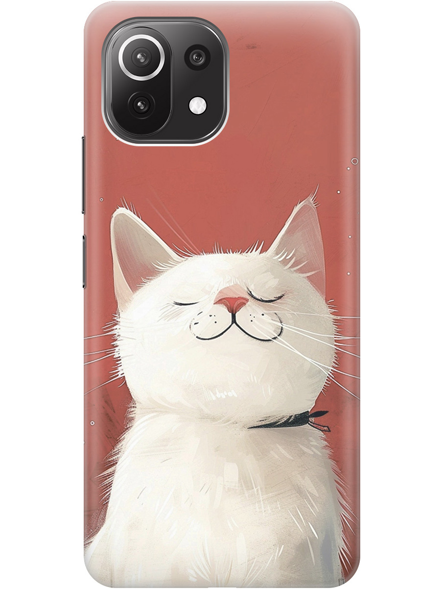 

Силиконовый чехол на Xiaomi Mi 11 Lite / 11 Lite 5G с принтом "Гордый котик", Прозрачный;белый;красный, 725173312