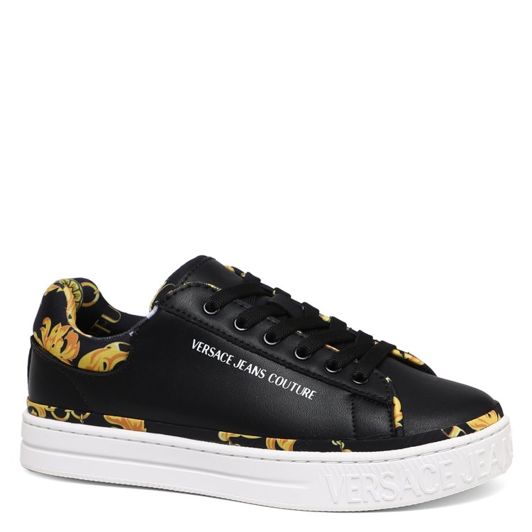 

Кеды женские Versace Jeans Couture 75VA3SK5 черные 40 EU, Черный, 75VA3SK5