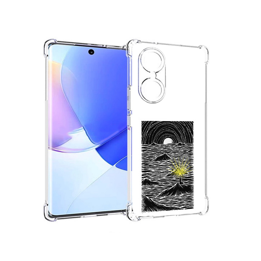 

Чехол MyPads Tocco для Honor 60 маяк в черно белом море, Прозрачный, Tocco