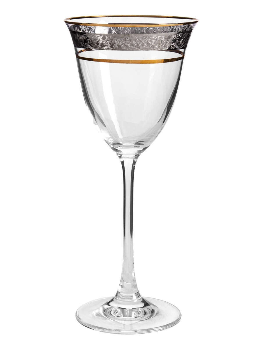 фото Рюмки для вина rona узкая платина 190 мл 6 шт