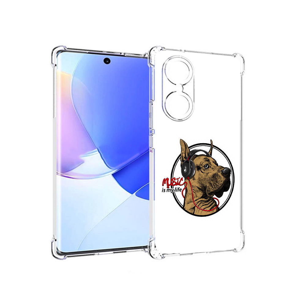 

Чехол MyPads Tocco для Honor 60 музыкальная собака, Прозрачный, Tocco