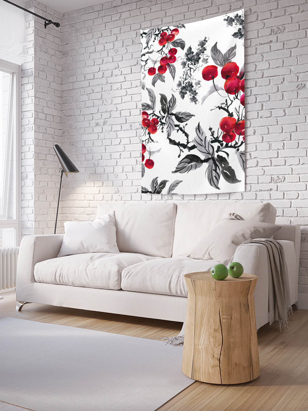 

Вертикальное фотопанно на стену JoyArty Ветви рябины 150x200 см, Ветви рябины