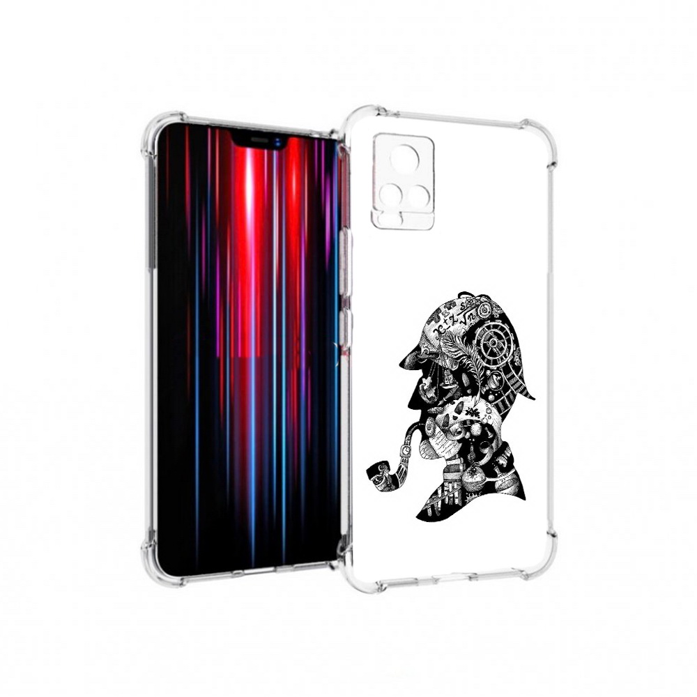 

Чехол MyPads Tocco для Vivo V20 PRO мужчина с трубкой абстракция (PT226964.386.488), Прозрачный, Tocco