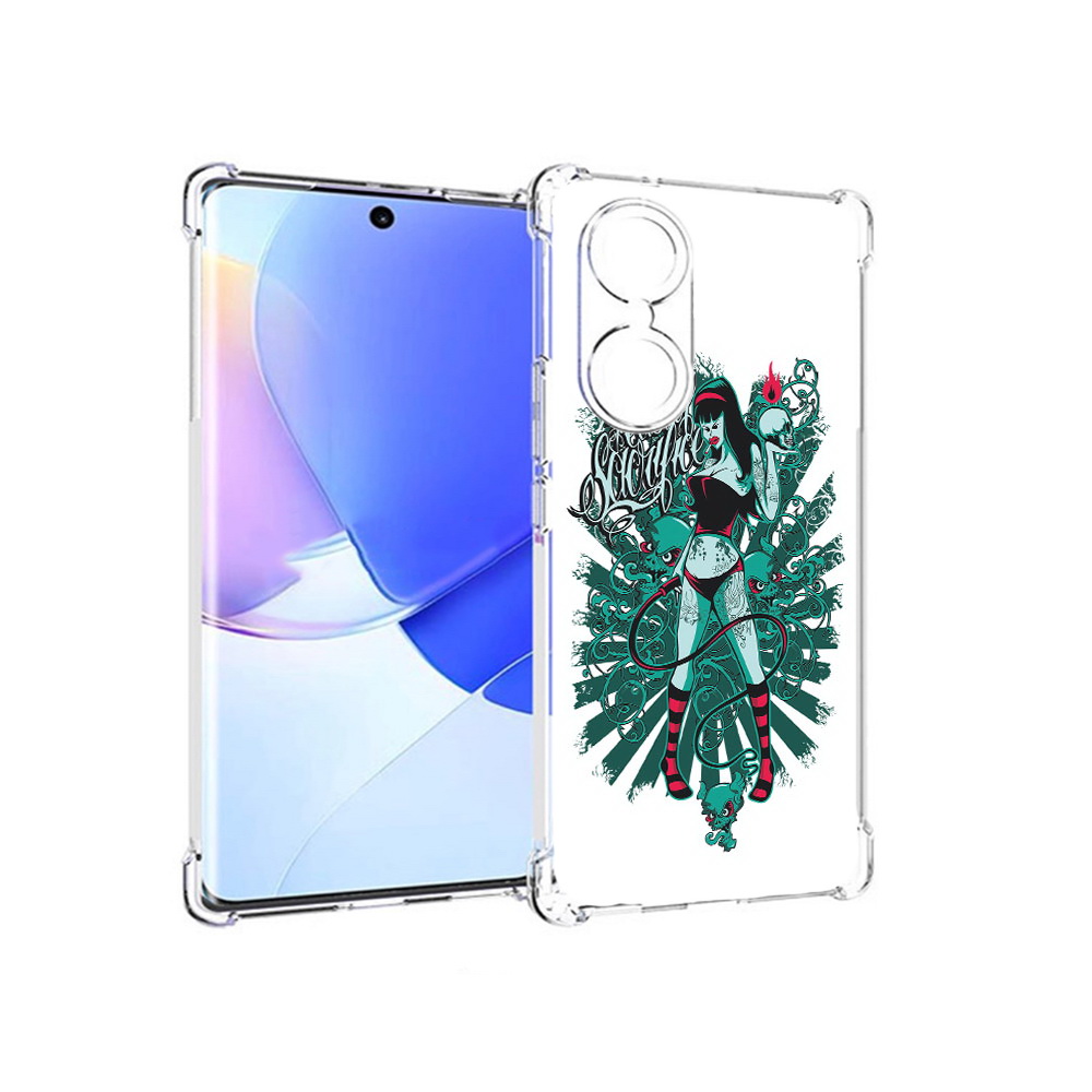 

Чехол MyPads Tocco для Honor 60 нарисованная девушка в татуировках, Прозрачный, Tocco