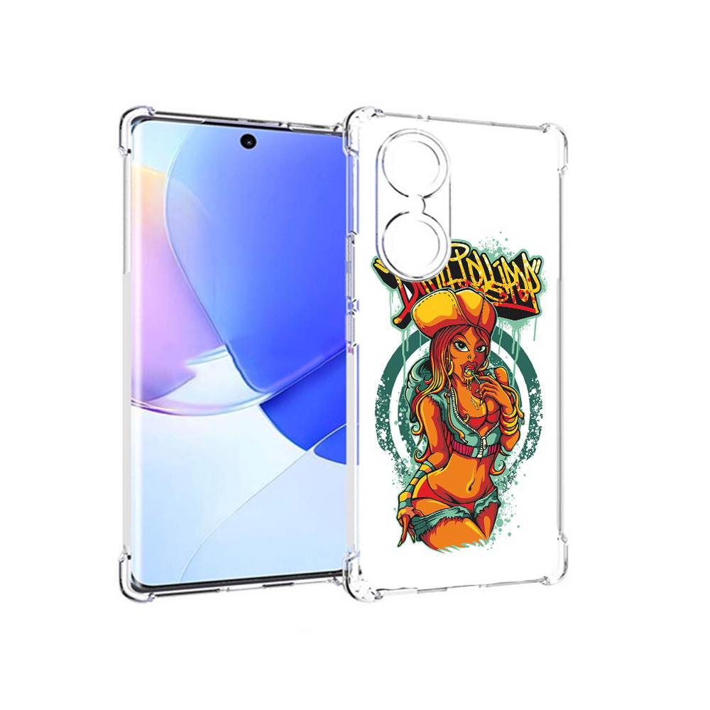 Чехол MyPads Tocco для Honor 60 нарисованная девушка комикс