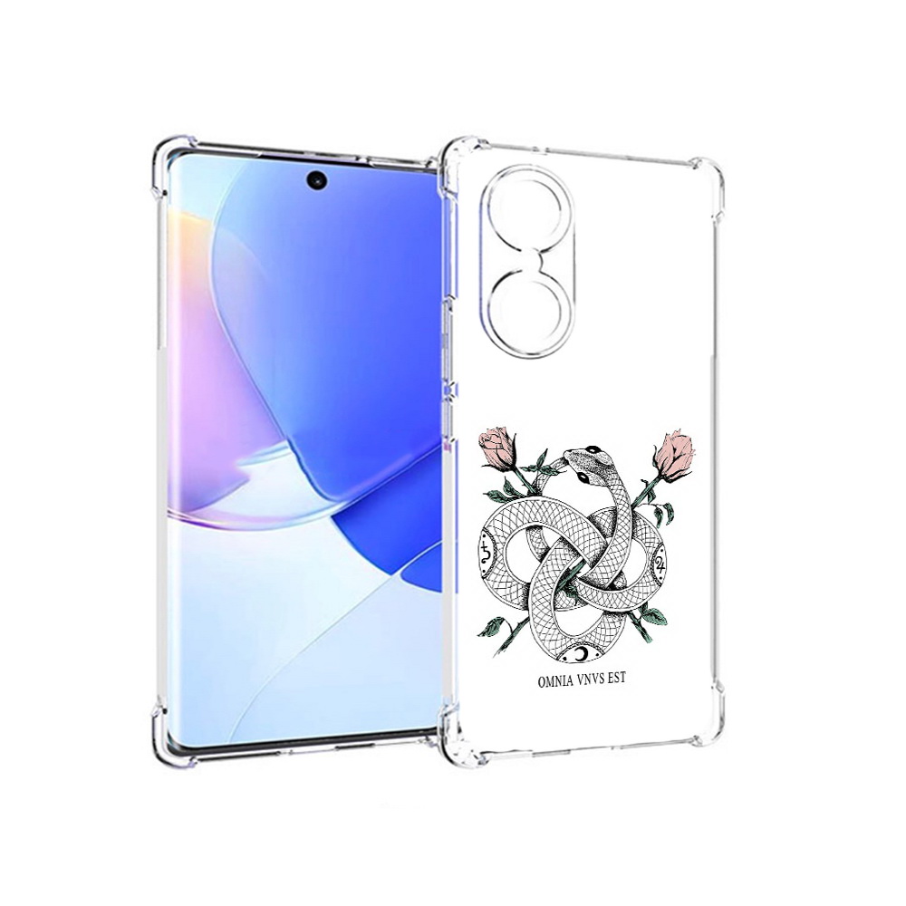 

Чехол MyPads Tocco для Honor 60 нарисованная змея абстракция, Прозрачный, Tocco