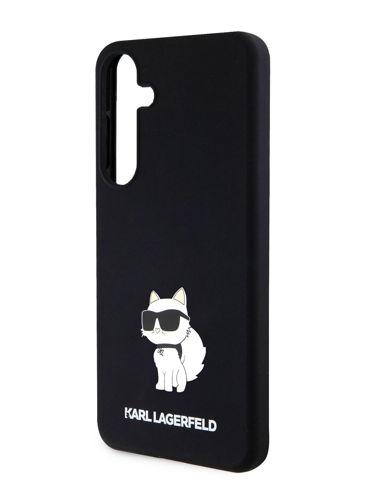 Чехол Karl Lagerfeld для Galaxy S24+ с эффектом Soft touch NFT Choupette Hard Black