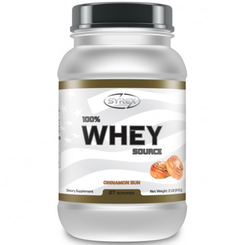 фото Протеин syrex nutrition 100% whey source - 910 грамм, булочка с корицей