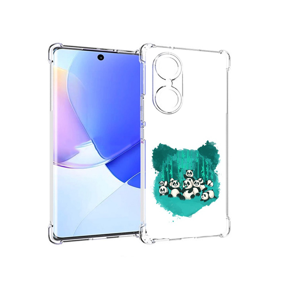 

Чехол MyPads Tocco для Honor 60 нарисованные панды, Прозрачный, Tocco