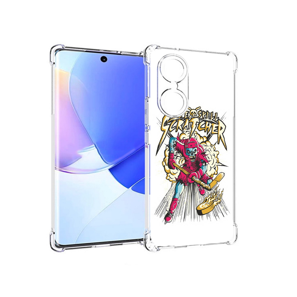 

Чехол MyPads Tocco для Honor 60 нарисованный скелет хоккеист, Прозрачный, Tocco