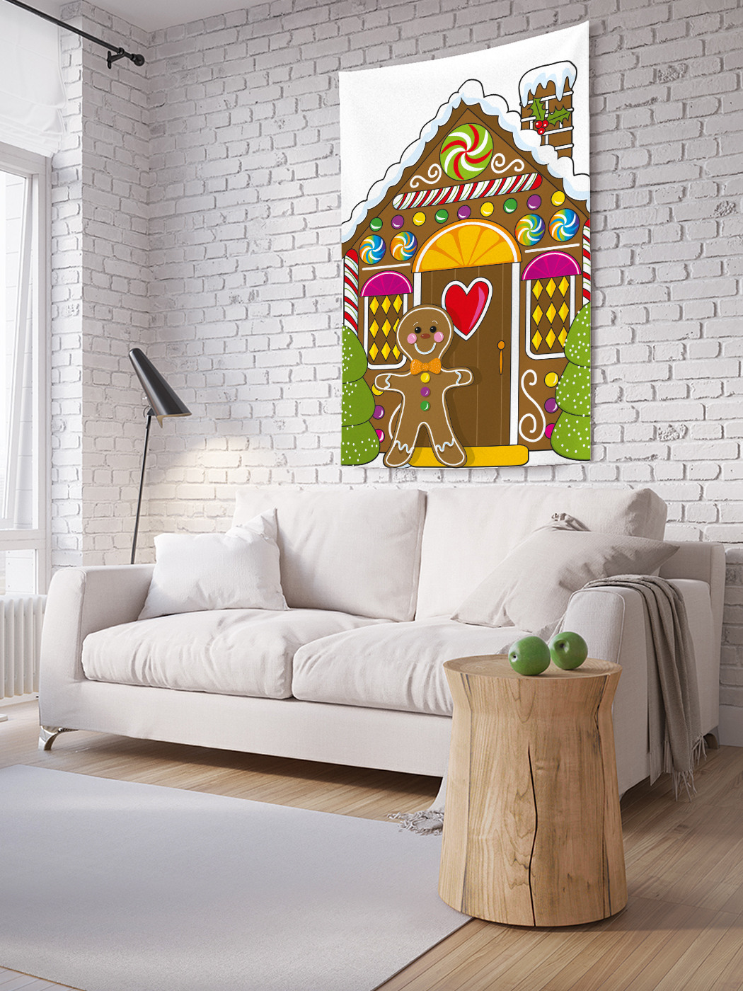 

Вертикальное фотопанно на стену JoyArty Пряничный дом 150x200 см, Пряничный дом