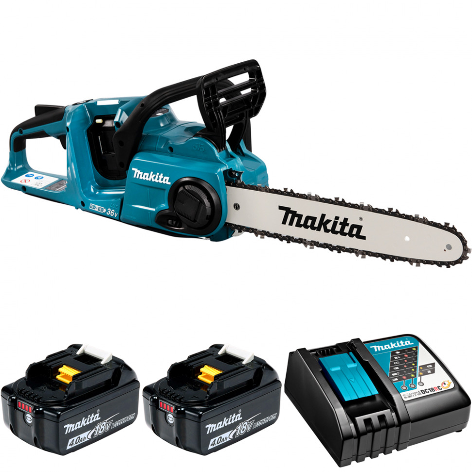 

Пила цепная аккумуляторная Makita DUC353RM2 35см 36В Li-Ion 2х4Ач, DUC353RM2