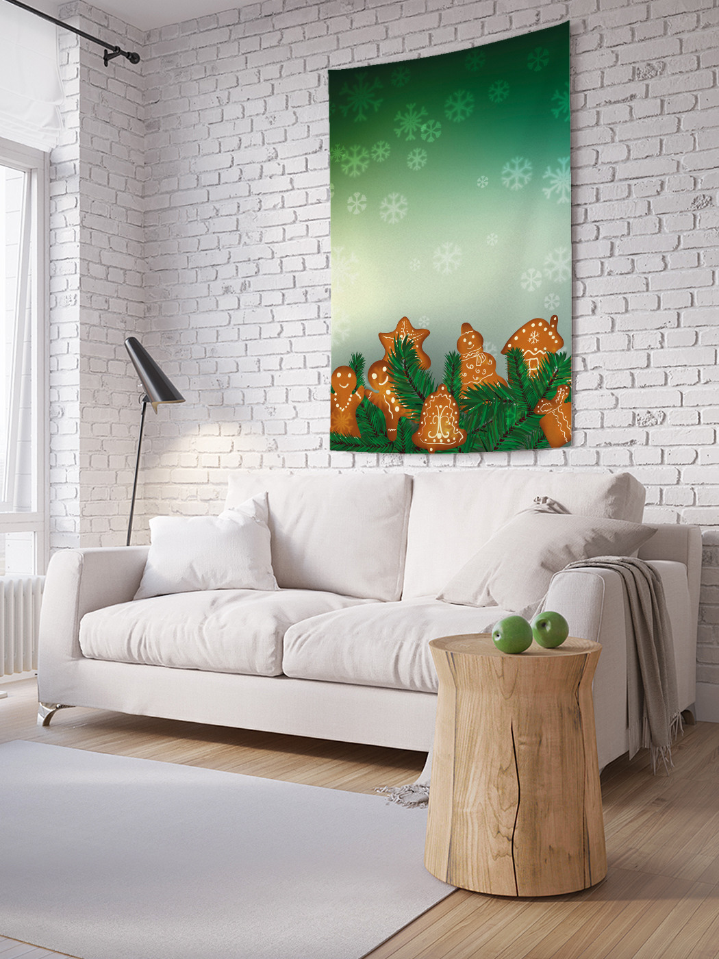 

Вертикальное фотопанно на стену JoyArty Имбирные сладости 150x200 см, Имбирные сладости