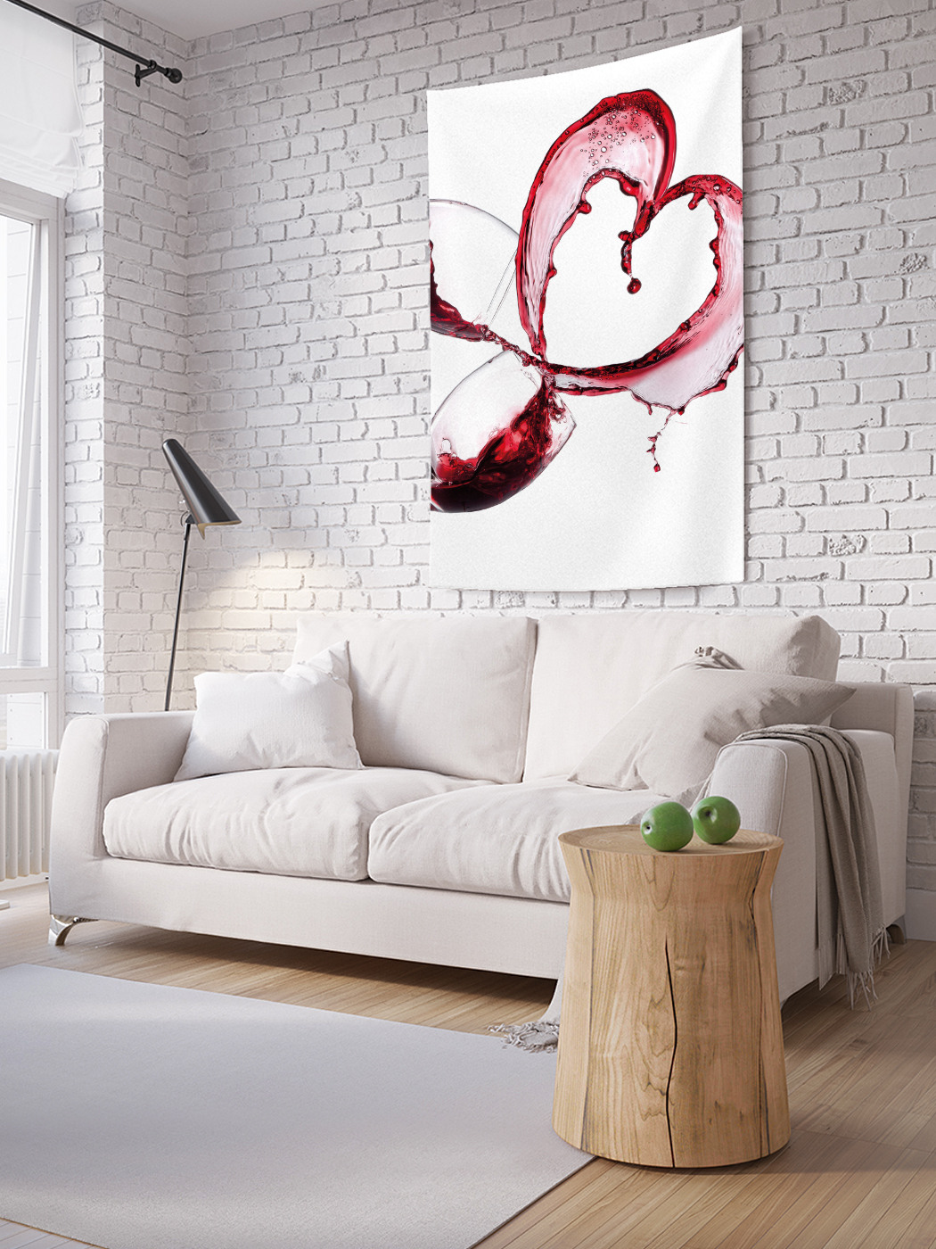

Вертикальное фотопанно на стену JoyArty Винное сердце 150x200 см, Винное сердце