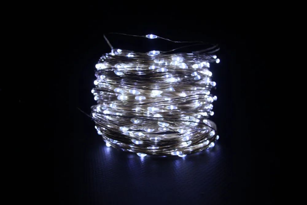 Световая гирлянда новогодняя LED 15426 100 м белый холодный