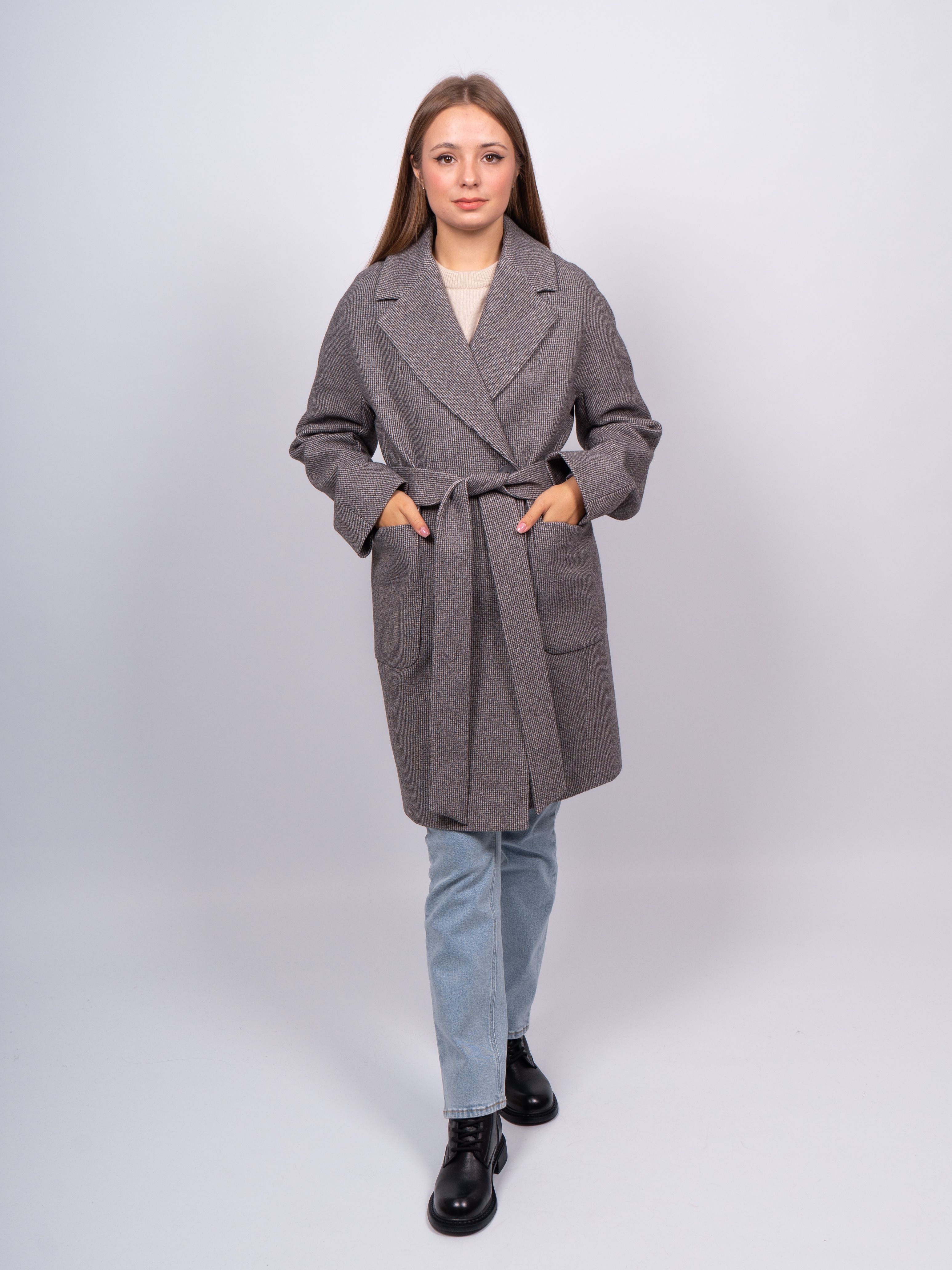 

Пальто женское 365 clothes KR-293N-Малзвезда серое 46 RU, Серый, KR-293N-Малзвезда