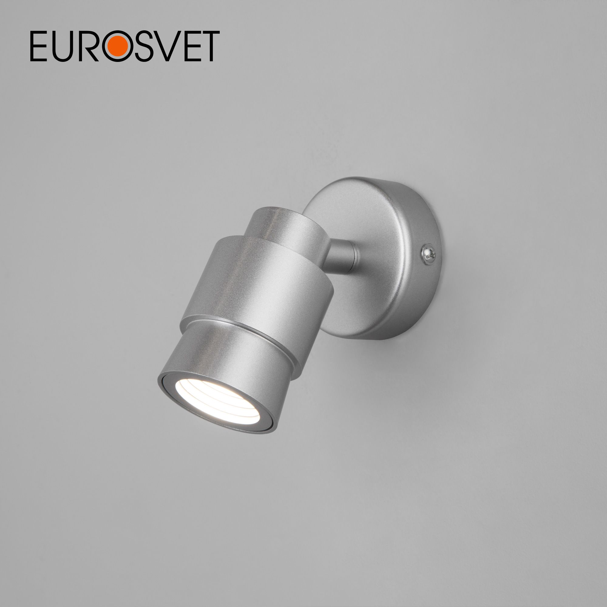 

Настенный светодиодный спот Eurosvet Plat 20125/1 LED 7W 4200К серебро