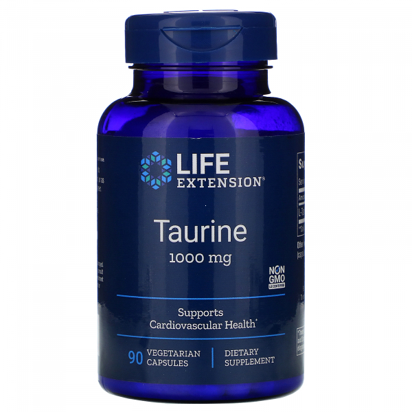 Таурин Life Extension 1000 мг Taurine, 90 капсул