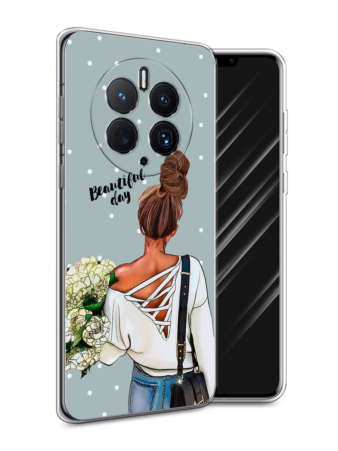 

Чехол Awog для Huawei Mate 50 Pro "Beautiful day", Голубой;коричневый;бежевый, 6109950-6