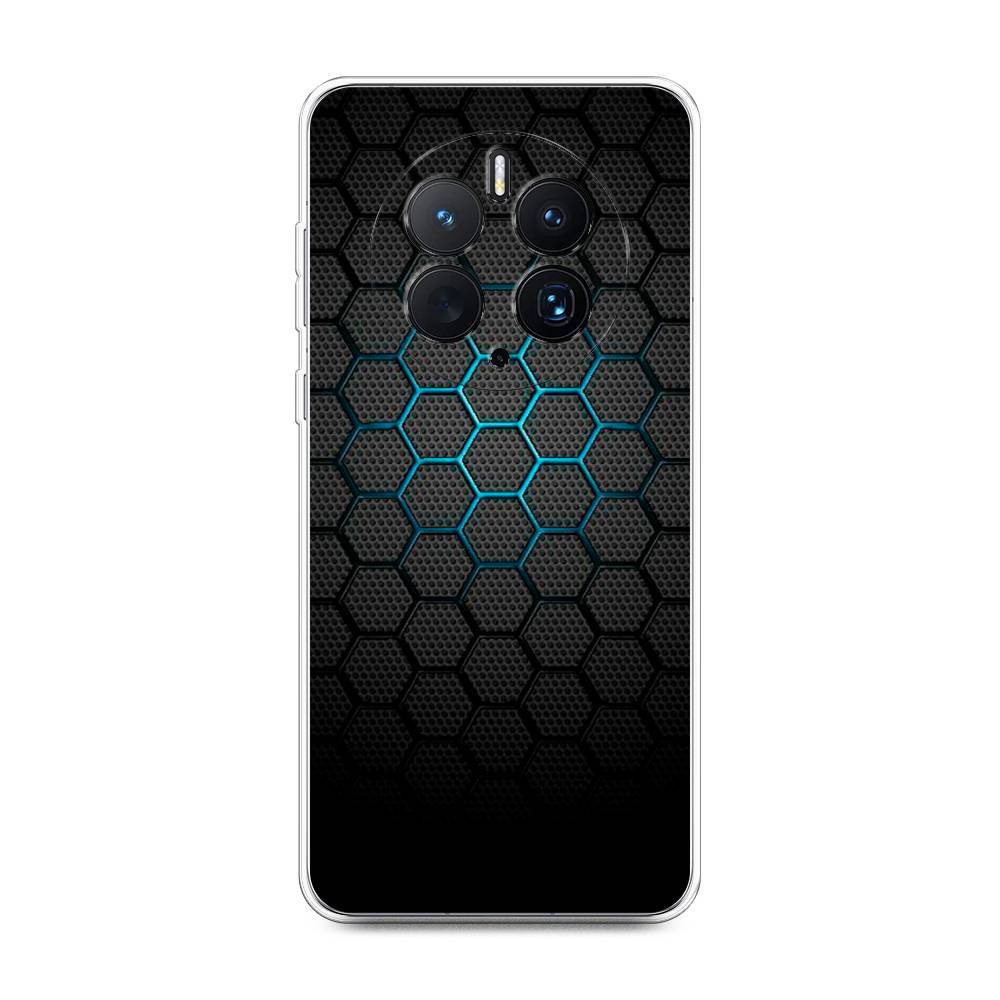 

Чехол Awog для Huawei Mate 50 Pro "Бирюзовые соты", Голубой;синий;черный, 6109950-3