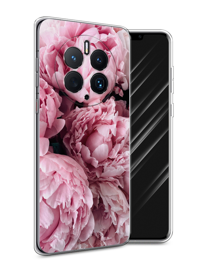 

Чехол Awog для Huawei Mate 50 Pro "Нежные пионы", Розовый;черный;белый, 6109950-8