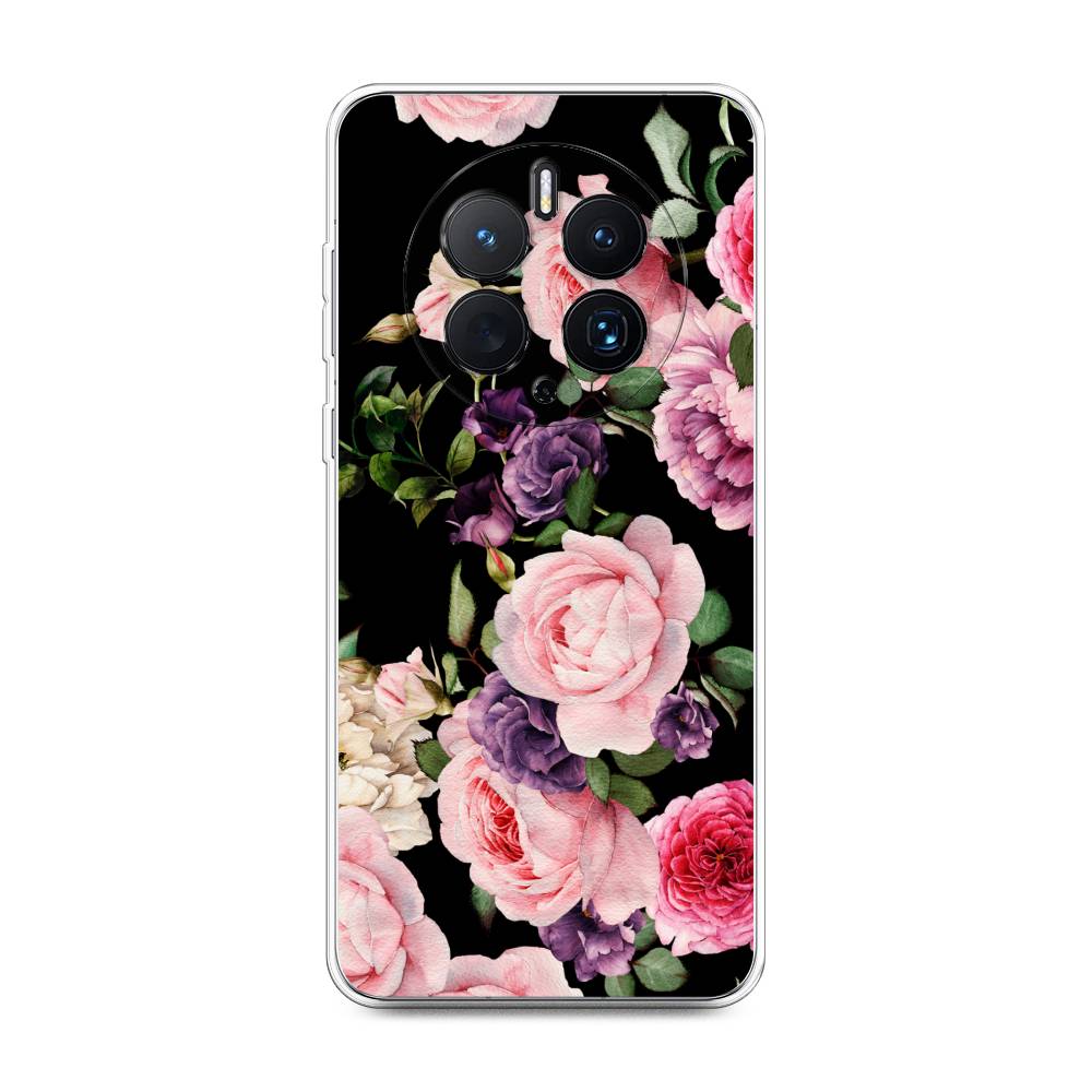 

Чехол Awog для Huawei Mate 50 Pro "Пионы на черном", Черный;розовый;зеленый, 6109950-8