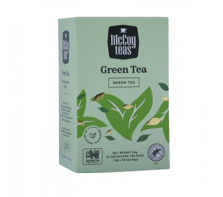 Из Шри-Ланки Чай зелёный McCoy Teas 20 пакетиков 119₽