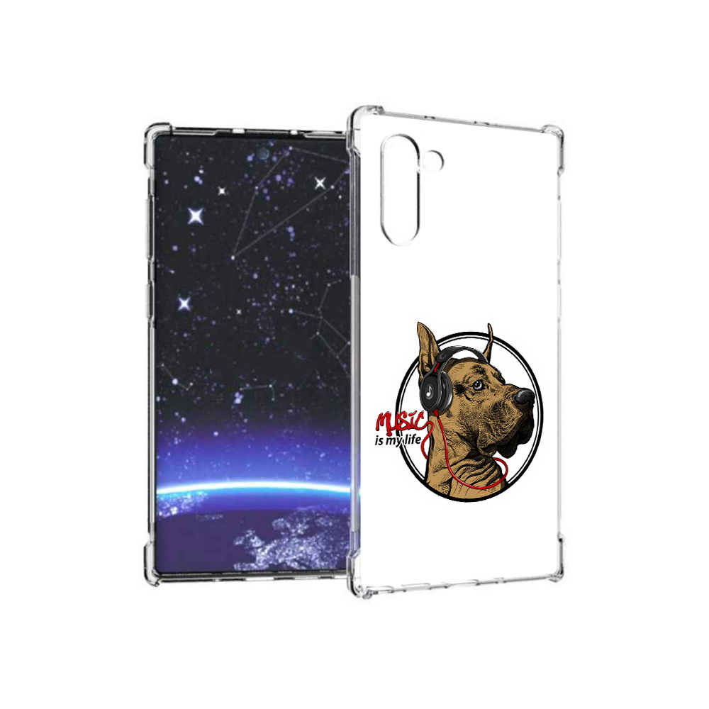 Чехол MyPads Tocco для Samsung Galaxy Note 10 музыкальная собака (PT135782.511.490)
