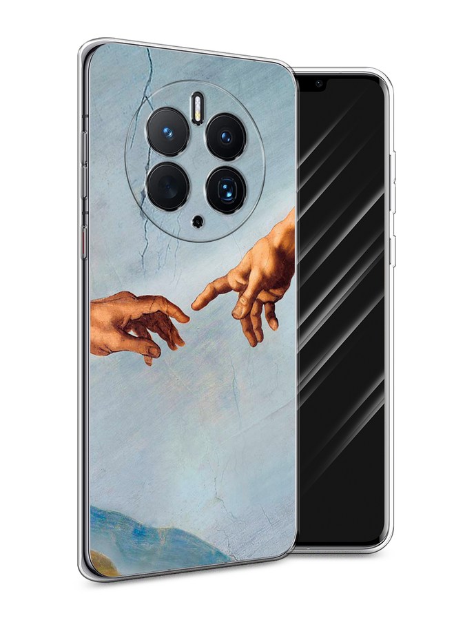 

Чехол Awog для Huawei Mate 50 Pro "Сотворение Адама", Голубой;коричневый;серый, 6109950-9