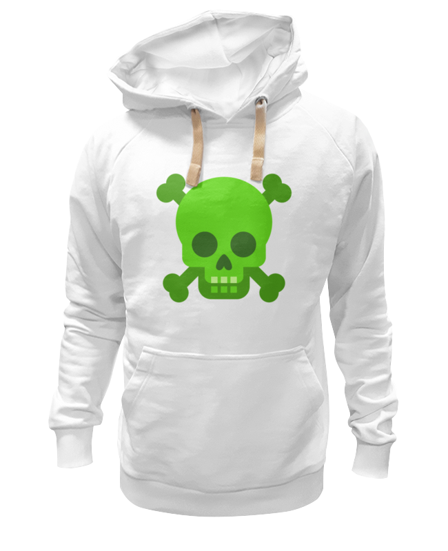 

Худи унисекс Printio Черепушка белое 2XL, Белый, Черепушка