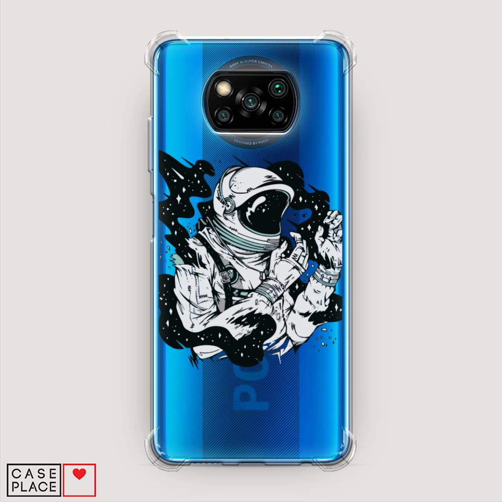 

Чехол Awog на Poco X3/X3 Pro "Космонавт арт", Разноцветный, 39251-1