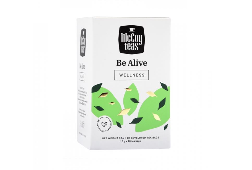 Из Шри-Ланки Чай зелёный McCoy Teas Be Alive 20 пакетиков 150₽