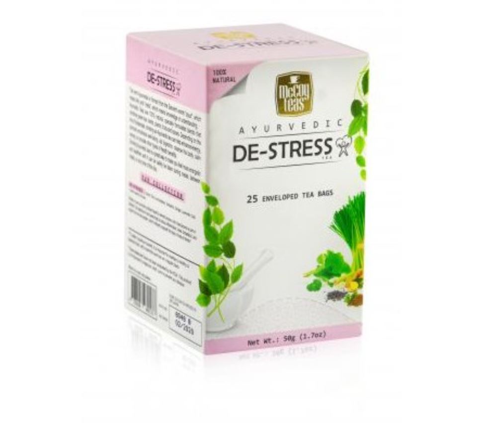 Из Шри-Ланки Чай зелёный травяной McCoy Teas De Stress 20 пакетиков 250₽