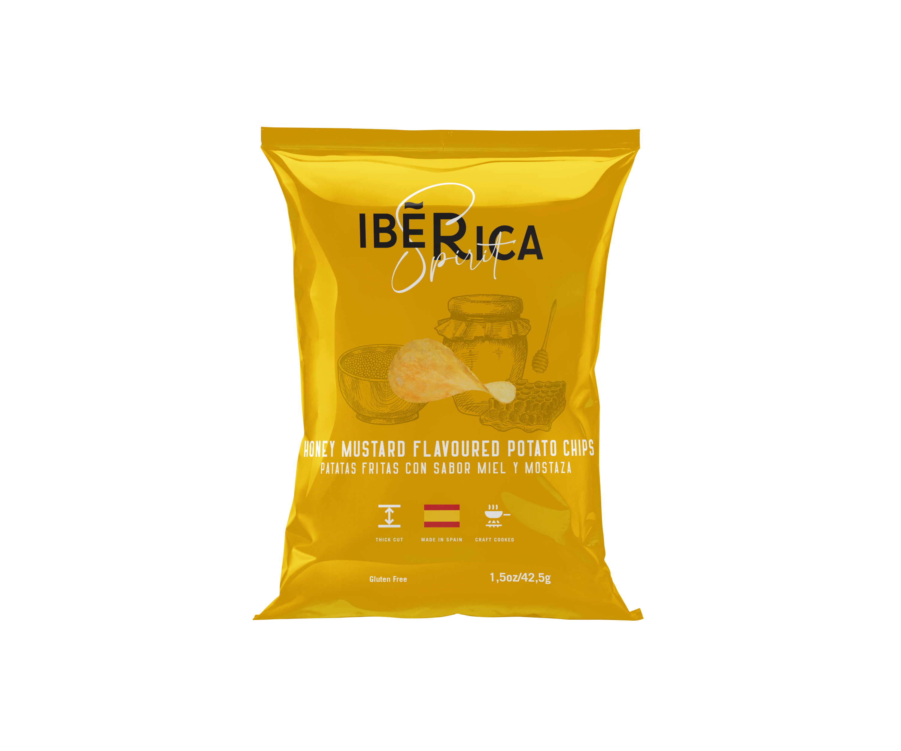 

Чипсы картофельные Iberica Spirit Honey Mustard, 42,5 г