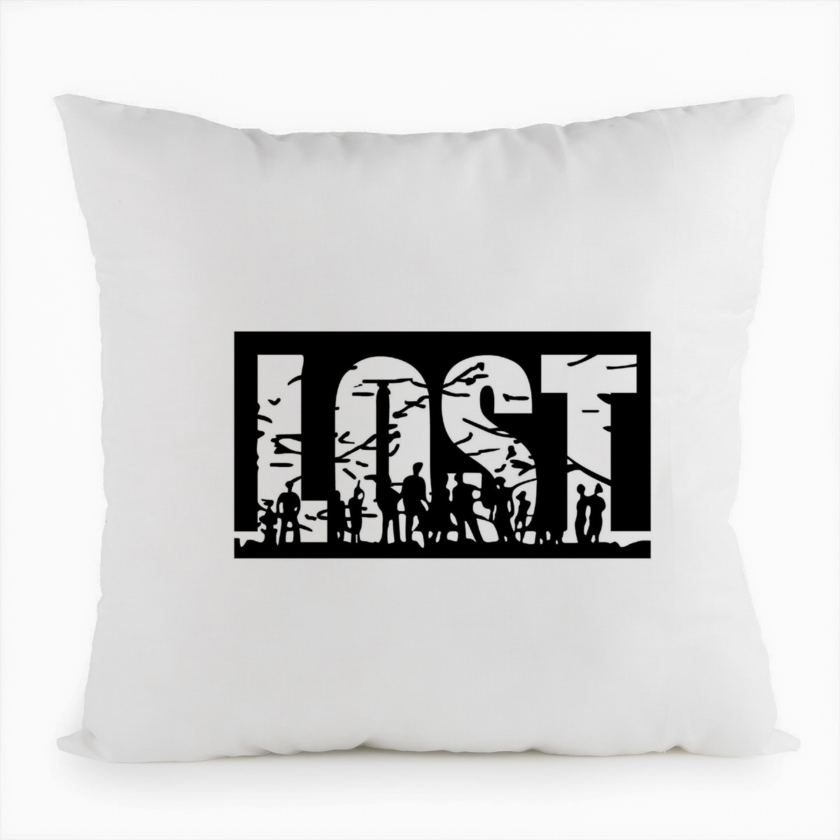 

Подушка белая CoolPodarok Lost