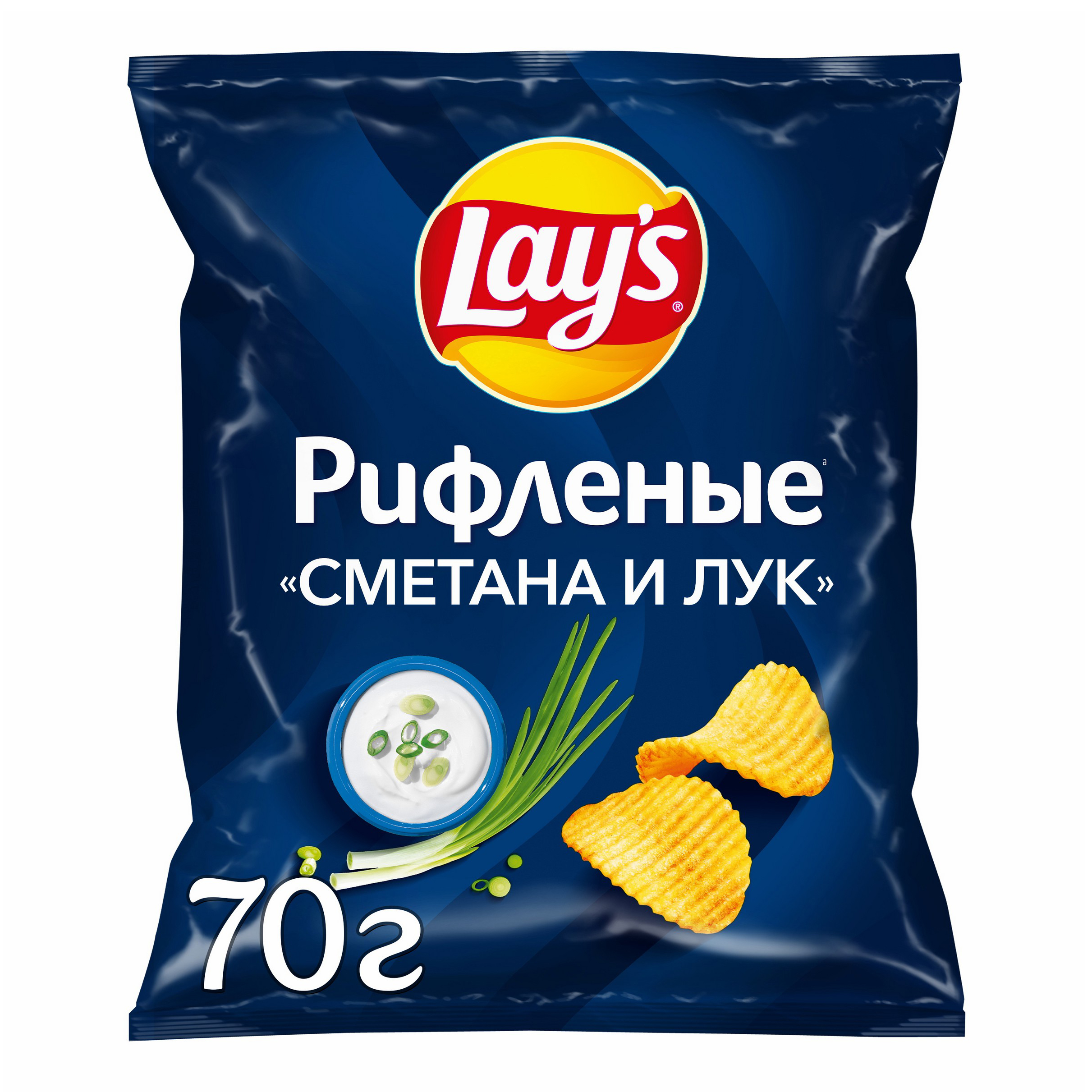 Чипсы картофельные Lay's Max сметана и лук 81 г