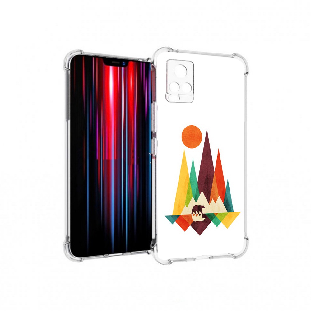 

Чехол MyPads Tocco для Vivo V20 PRO нарисованные горы с медведем (PT226964.386.506), Прозрачный, Tocco