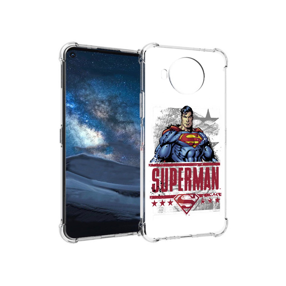 

Чехол MyPads Tocco для Nokia 8.3 рисунок супермен (PT227053.110.583), Прозрачный, Tocco