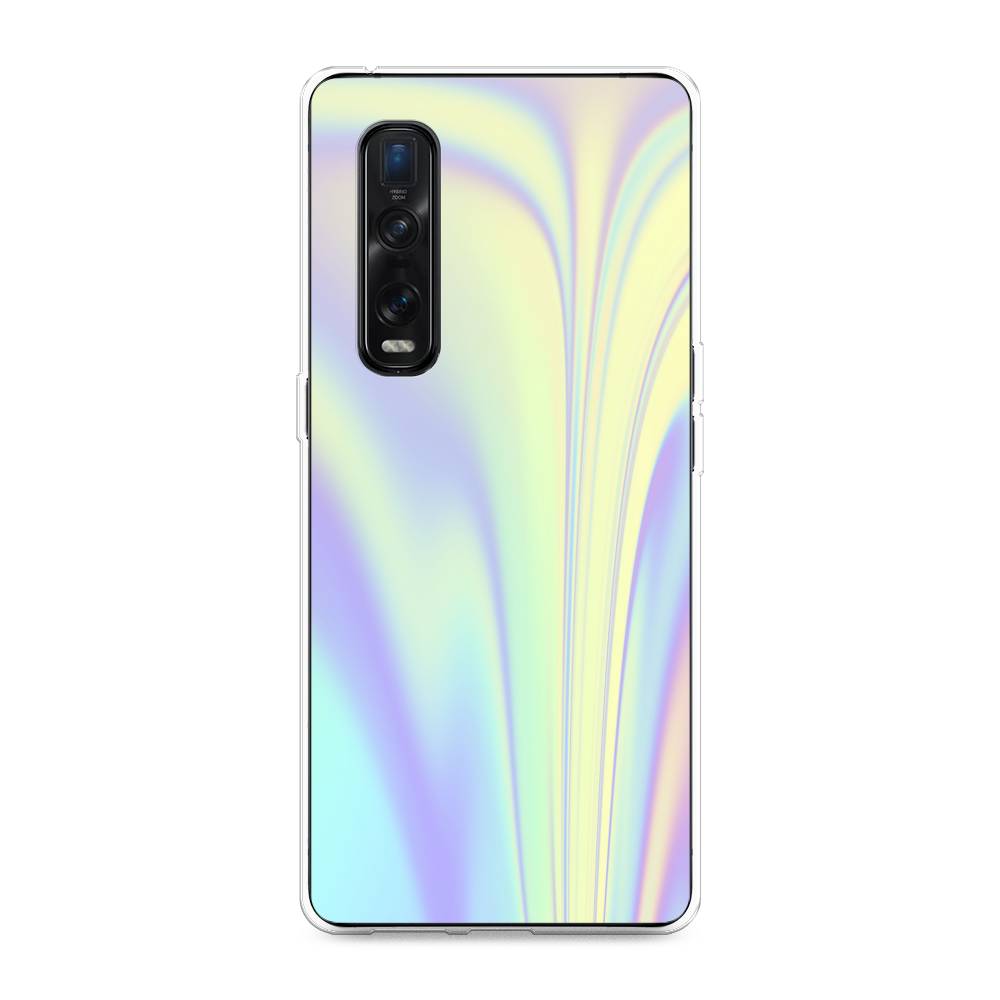 

Силиконовый чехол "Фиолетовая голограмма" на Oppo Find X2 Pro, Фиолетовая голограмма