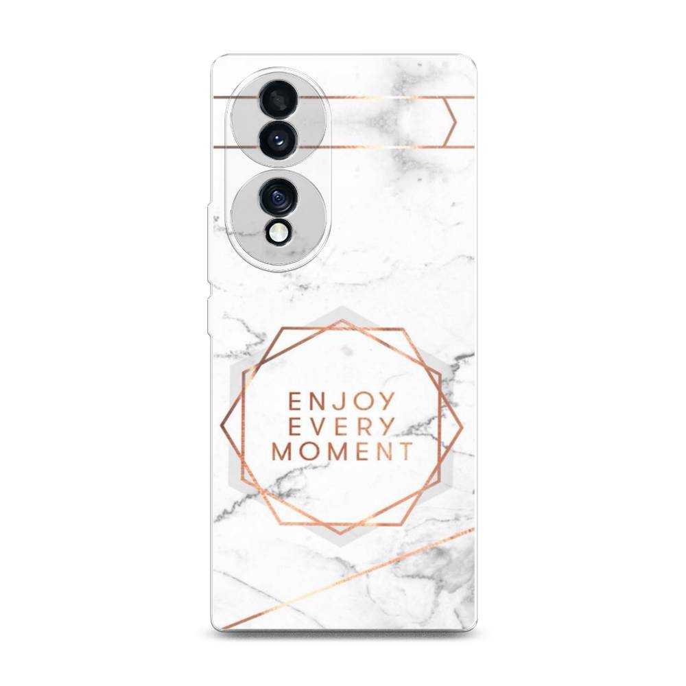 

Чехол Awog на Honor 70 "Enjoy every moment мрамор", Разноцветный, 6108250-7