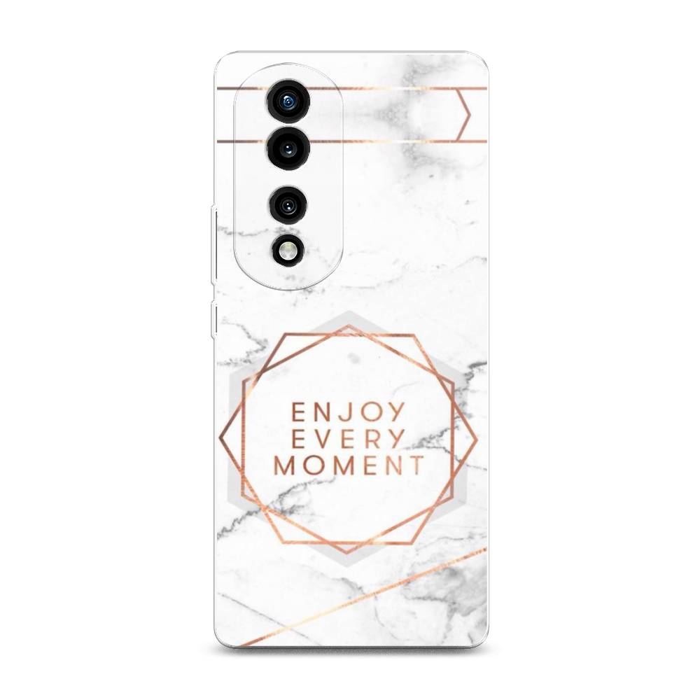 

Силиконовый чехол "Enjoy every moment мрамор" на Honor 70 Pro, 6108350-7