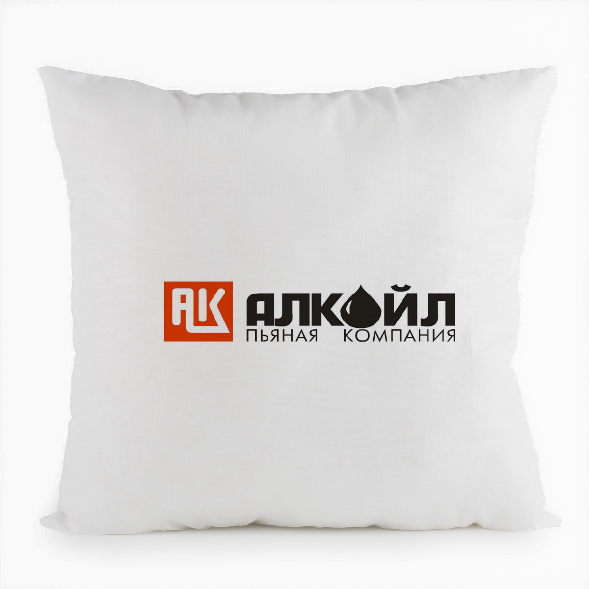 

Подушка белая CoolPodarok Алкойл пьяная компания