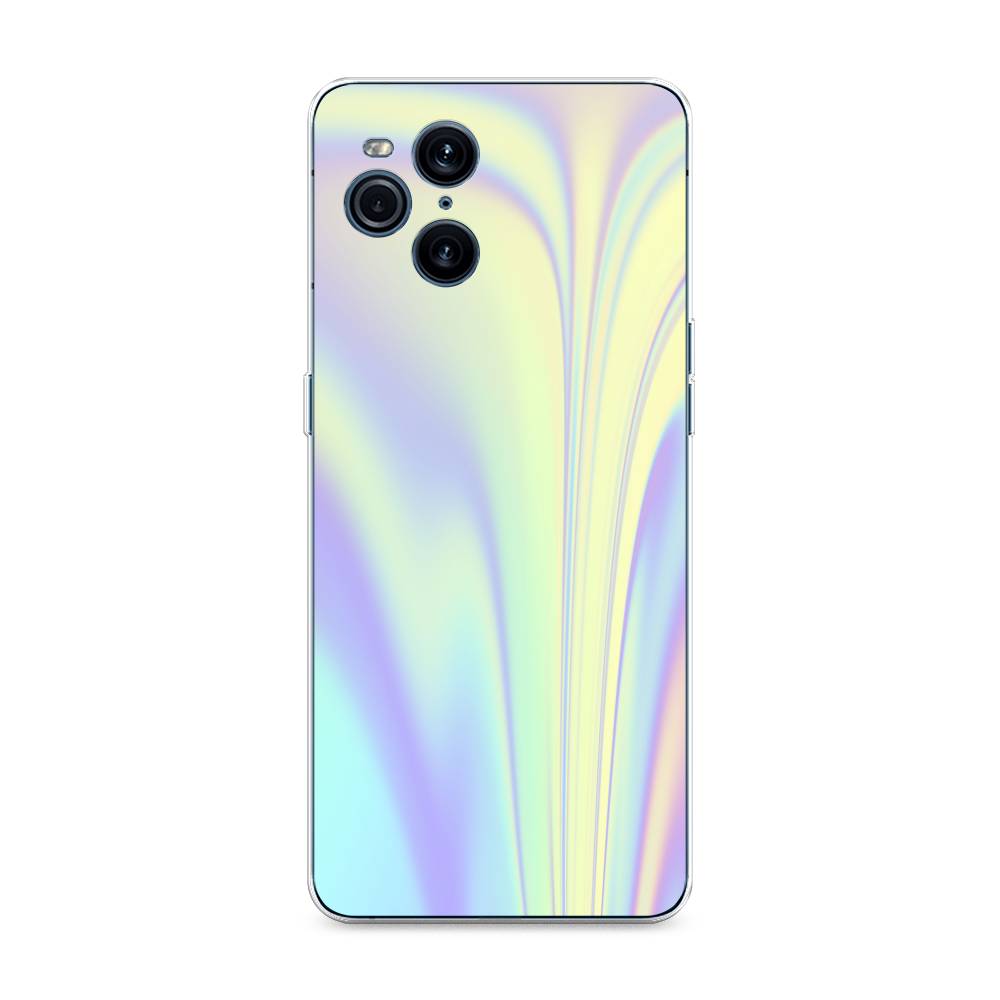 

Силиконовый чехол "Фиолетовая голограмма" на Oppo Find X3 Pro, Фиолетовая голограмма